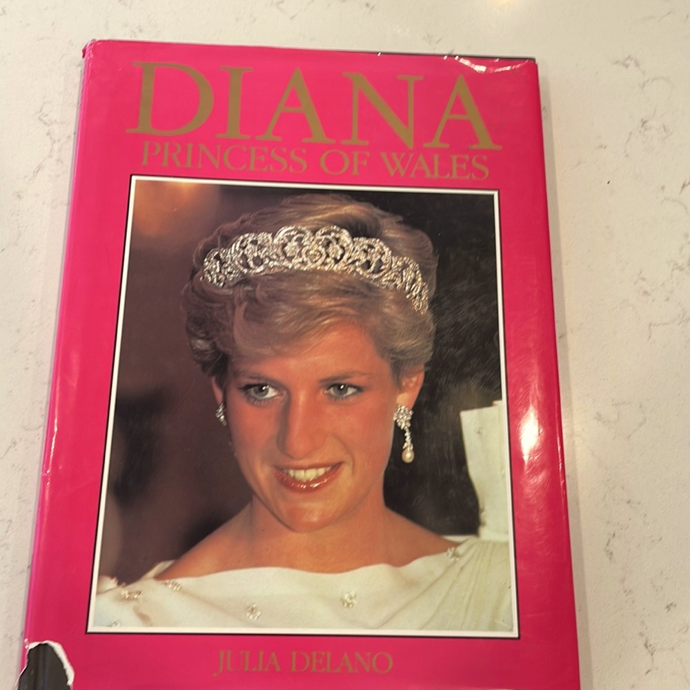 Hardback book, Diana Princess of Whales, By: Julia Delano published 1993